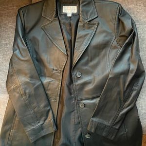 Women’s black leather jacket - excellent condition.